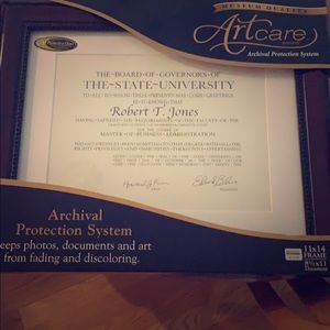 Diploma frame